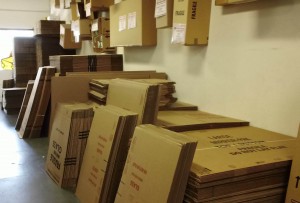 cardboard moving boxes