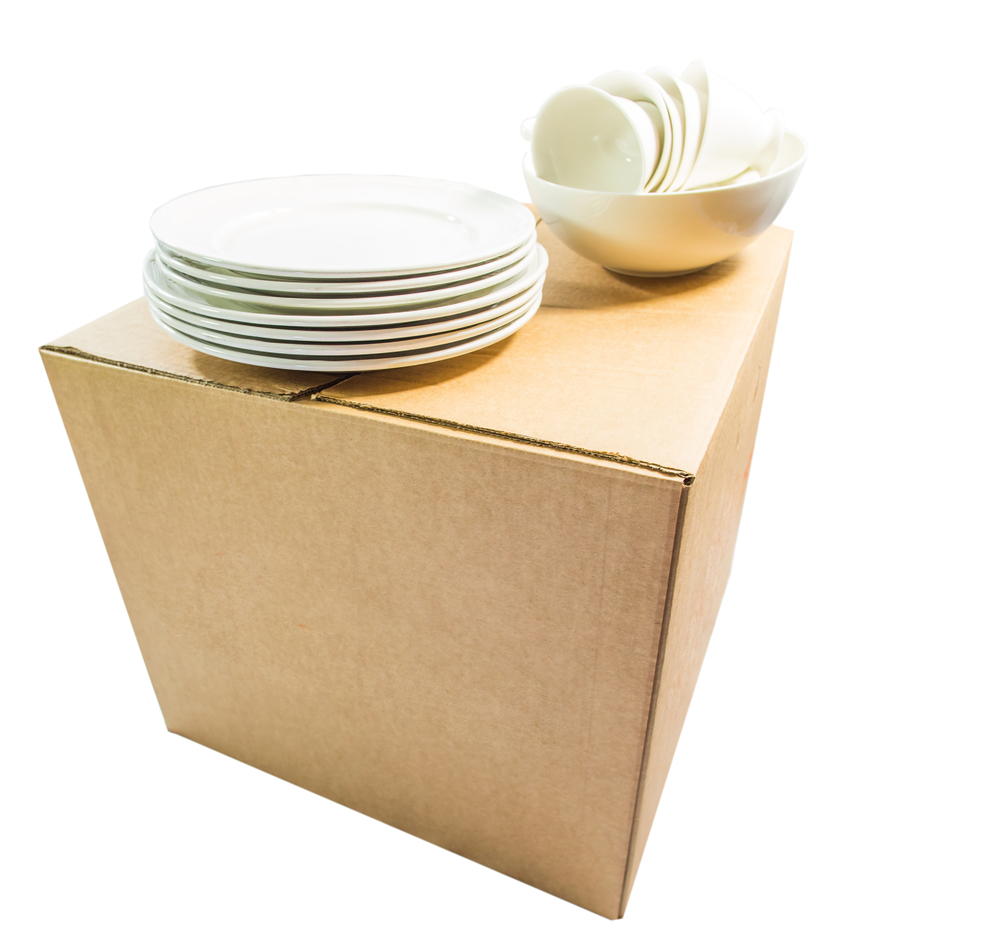Dish and glass pack box